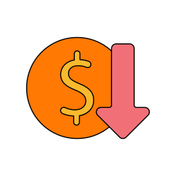 Money loss icon