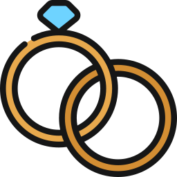 Wedding rings icon