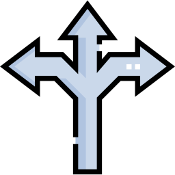 driedubbele pijlen icoon