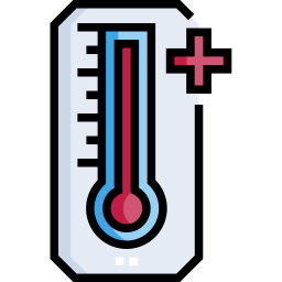 wysoka temperatura ikona
