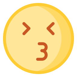 beso emoji icono