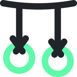 anillos de gimnasia icono
