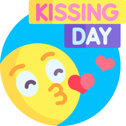 International kissing day icon