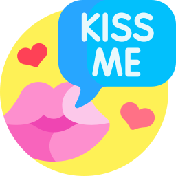 Kiss me icon