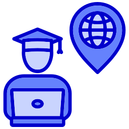 Distance learning icon