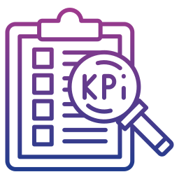 Kpi evaluation icon