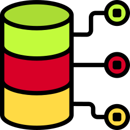 Almacenamiento de datos icono