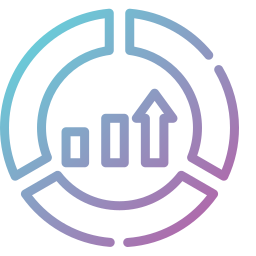 gráfico circular icono