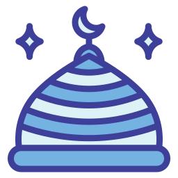 mezquita de la cúpula icono