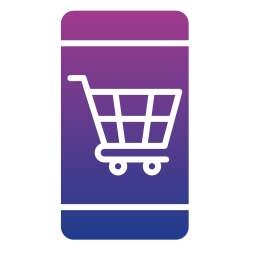 las compras en línea icono