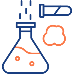 Chemical reaction icon