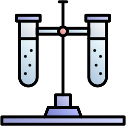 Test tube stand icon
