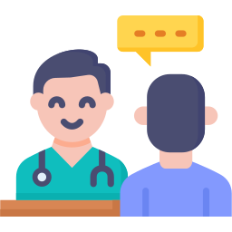 Doctor consultation icon
