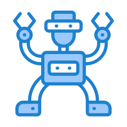 humanoïde robot icoon