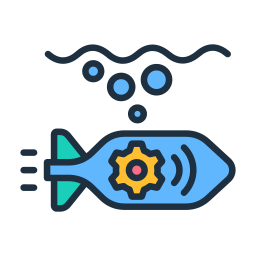 Autonomous submarine icon