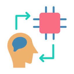 Brain machine interface icon
