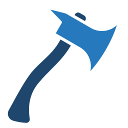 Fireman axe icon