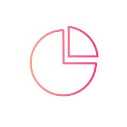 gráfico circular icono
