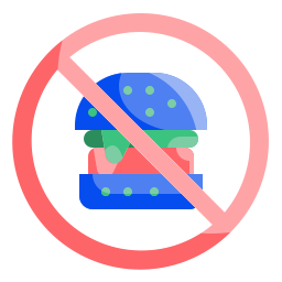 No fast food icon