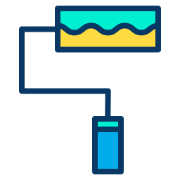 rouleau de peinture Icône