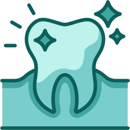 Teeth shining icon