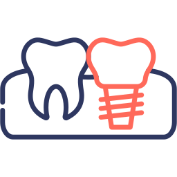 implantes dentales icono
