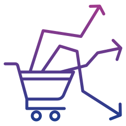 Shopping trends icon