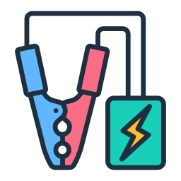 Battery jumpers icon