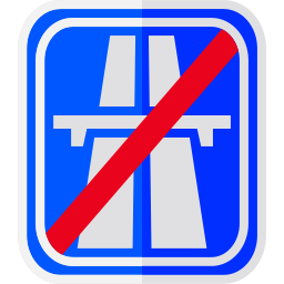 koniec autostrady ikona