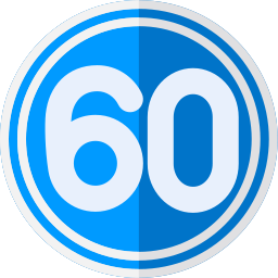 snelheid 60 icoon