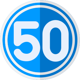 snelheid 50 icoon