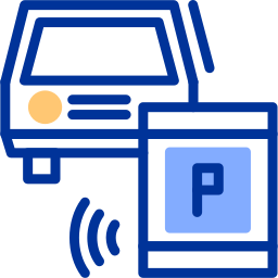 aparcamiento remoto icono