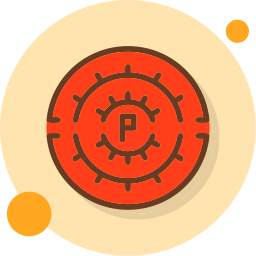 Parking circle icon
