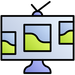 pantalla dividida icono