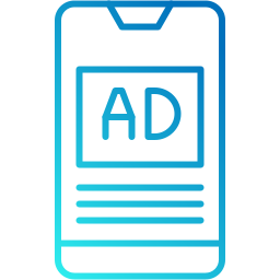 publicité mobile Icône