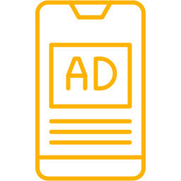 publicité mobile Icône