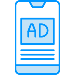 mobiele advertentie icoon