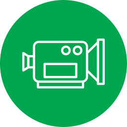 camara de video icono