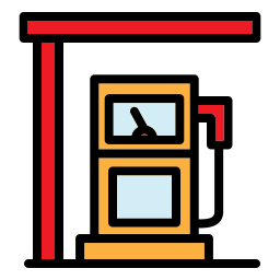 estación de petroleo icono