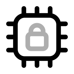 Security chip icon