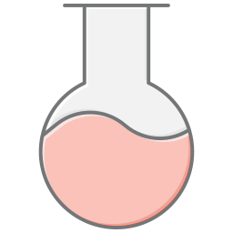 vaso de laboratorio icono