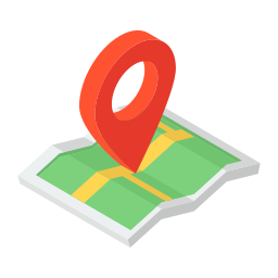 kaart en locatie icoon
