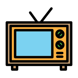 televisore vecchio icona