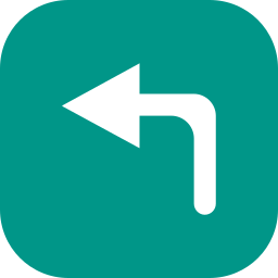 Turn left arrow icon