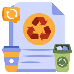Paper recycling icon