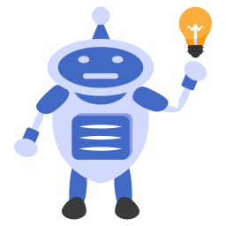 Creative robot icon