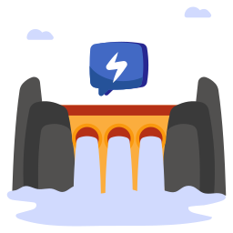 energia idroelettrica icona