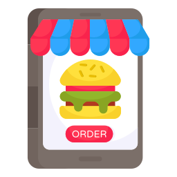 hamburger bestellen icoon