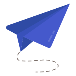 aereo origami icona