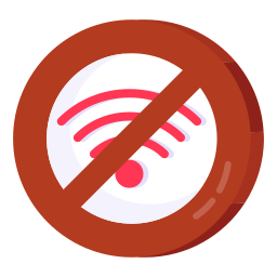 prohibición de wifi icono